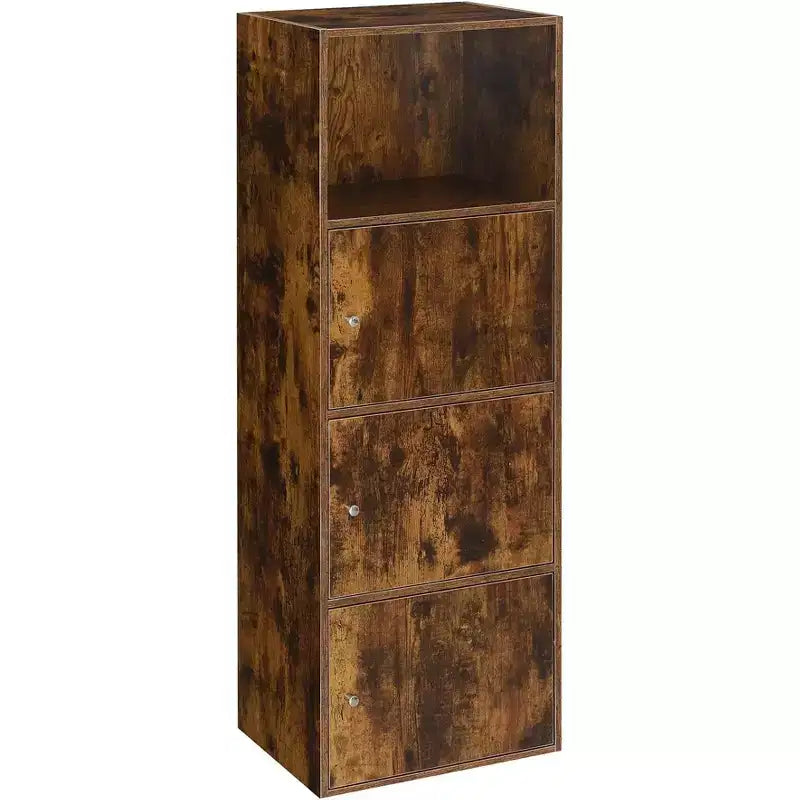 Armoires de rangement utilitaires en plastique HomeStock de 45 po de hauteur et 90 po de largeur avec 3 portes et 2 étagères