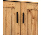 HomeStock Armoires de rangement utilitaires en bois de 89,1 cm (35,1 po) de haut et 40 cm (15,7 po) de large avec 2 portes et 2 étagères
