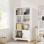 Bibliothèque en bois, bibliothèque avec portes, étagère de rangement pour chambre, convient pour la chambre, le salon, la maison, le bureau