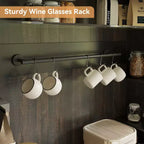 Meuble de bar à café haut COZONY 72 avec lumières LED, meuble de buffet de ferme avec rangement, casier à vin et support pour micro-ondes pour cuisine et salle à manger