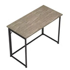 Bureau informatique Okak 39 pouces peu encombrant, bureaux de bureau à domicile avec pieds en métal, bureau debout pour salon, salle de lecture, bureau d'étude