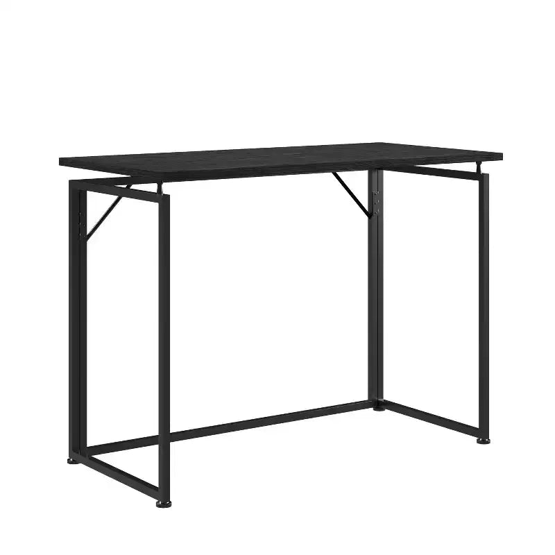 Bureau informatique Okak 39 pouces peu encombrant, bureaux de bureau à domicile avec pieds en métal, bureau debout pour salon, salle de lecture, bureau d'étude