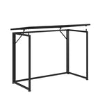 Bureau informatique Okak 39 pouces peu encombrant, bureaux de bureau à domicile avec pieds en métal, bureau debout pour salon, salle de lecture, bureau d'étude
