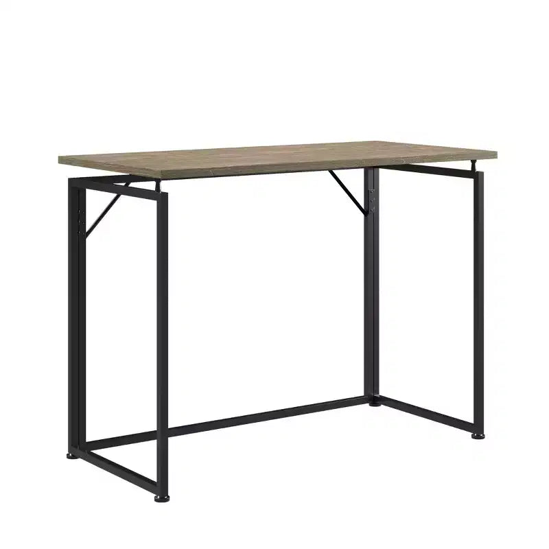 Bureau informatique Okak 39 pouces peu encombrant, bureaux de bureau à domicile avec pieds en métal, bureau debout pour salon, salle de lecture, bureau d'étude