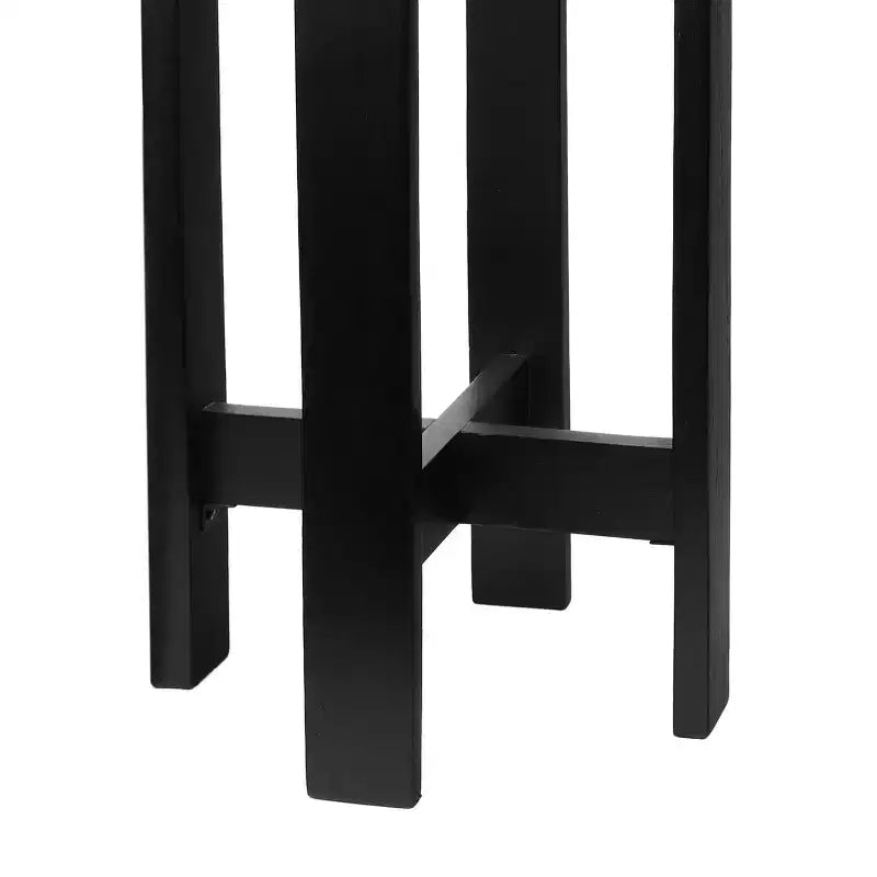 JONATHAN Y Elena Table d'appoint et table de boisson minimalistes en bois structuré avec plateau rond en marbre blanc (24 po)