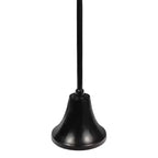 JONATHAN Y Irida 24 Table d'appoint et table basse design Art déco avec plateau rond martelé et base en forme de cloche