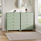 Commode 5 tiroirs, commode de chambre moderne en bois avec tiroirs de rangement, meuble TV de style ferme pour le salon, la chambre, le couloir
