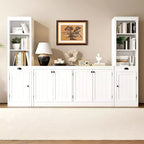 COZONY Buffet 4 portes de 160 cm, meuble de rangement moderne pour salon, salle à manger et bureau