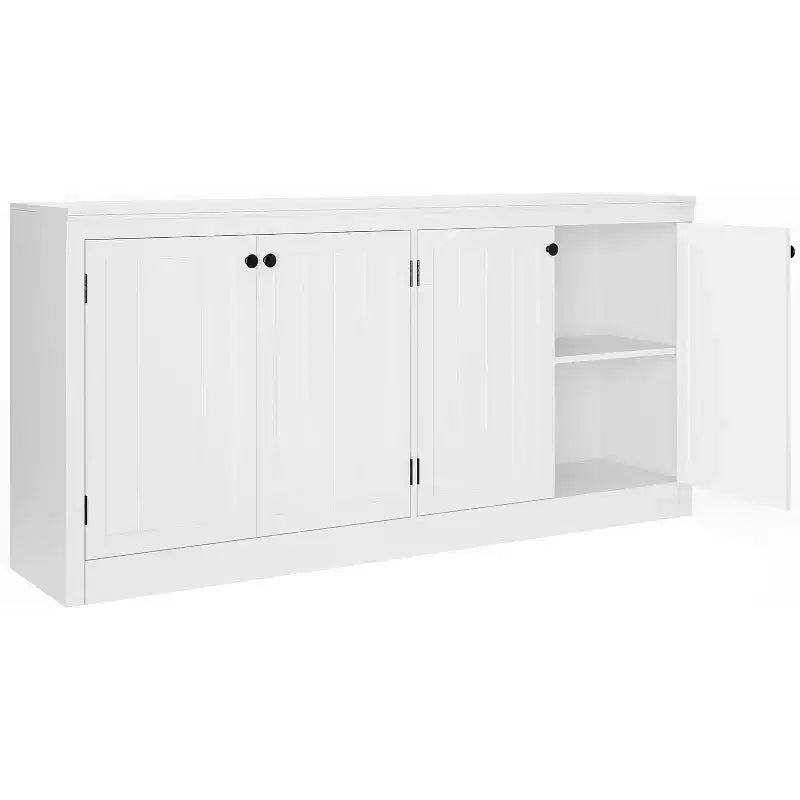 COZONY Buffet 4 portes de 160 cm, meuble de rangement moderne pour salon, salle à manger et bureau