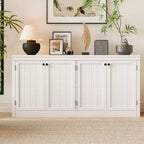 COZONY Buffet 4 portes de 160 cm, meuble de rangement moderne pour salon, salle à manger et bureau