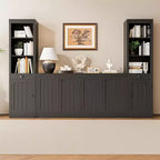 COZONY Buffet 4 portes de 160 cm, meuble de rangement moderne pour salon, salle à manger et bureau