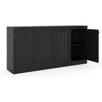 COZONY Buffet 4 portes de 160 cm, meuble de rangement moderne pour salon, salle à manger et bureau