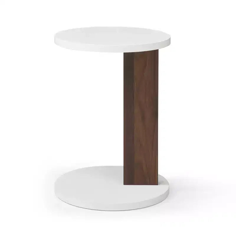 Table d'appoint en bois manufacturé en C GDFStudio Upatoi
