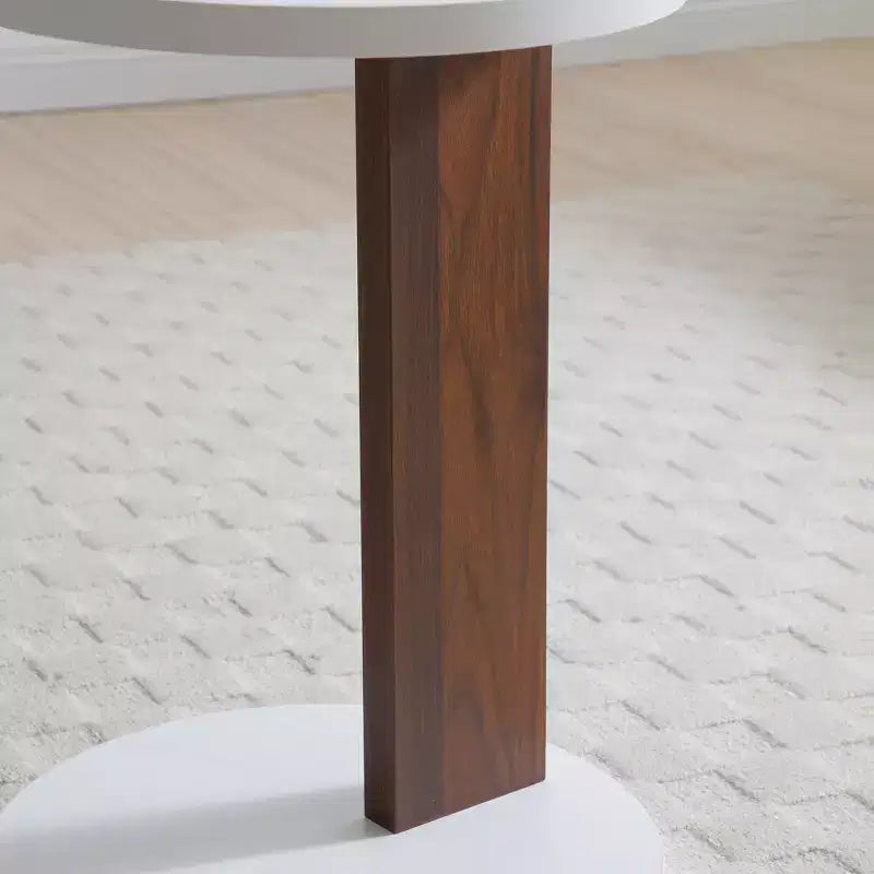 Table d'appoint en bois manufacturé en C GDFStudio Upatoi