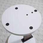 Table d'appoint en bois manufacturé en C GDFStudio Upatoi