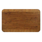 Zeus et Ruta Table basse rectangulaire en bois 105,4 cm avec pieds en bois massif et étagère de rangement ouverte pour salon, montage facile, noyer