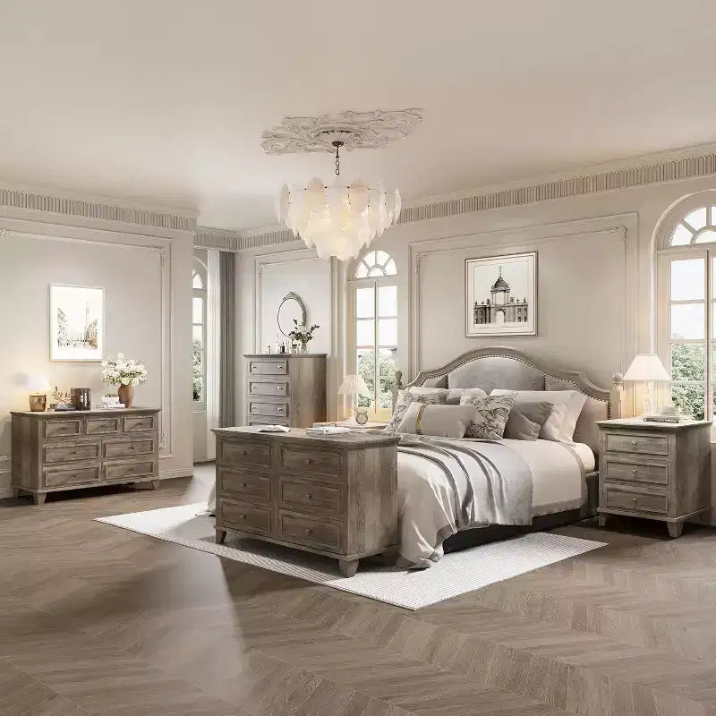 Commode moderne à 3 tiroirs, meuble compact en bois avec poignées métalliques robustes, rangement peu encombrant pour chambre, entrée, couloir