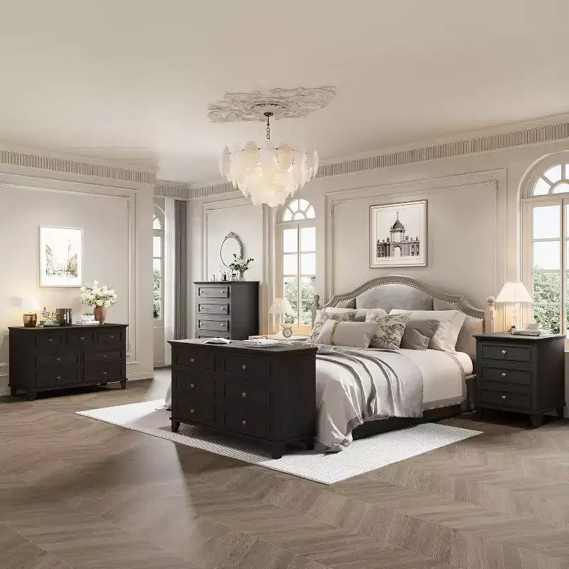 Commode moderne à 3 tiroirs, meuble compact en bois avec poignées métalliques robustes, rangement peu encombrant pour chambre, entrée, couloir