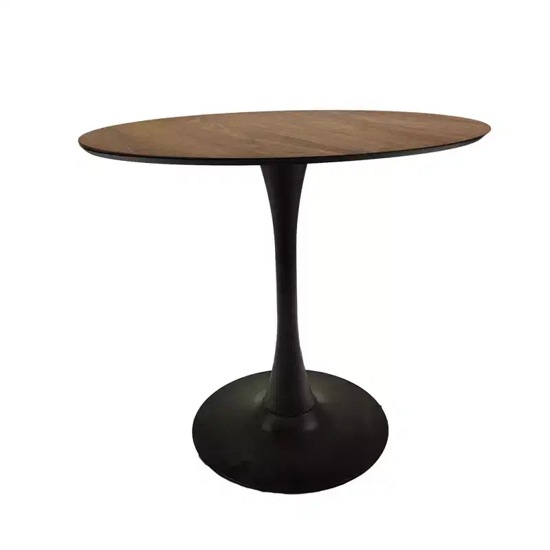 Okak Table de Cuisine Moderne 31,5 po pour 2-4 Personnes, Table de Salle à Manger Ronde avec Pied Central Stable, Petite Table pour Salon, Salle à Manger
