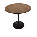 Okak Table de Cuisine Moderne 31,5 po pour 2-4 Personnes, Table de Salle à Manger Ronde avec Pied Central Stable, Petite Table pour Salon, Salle à Manger