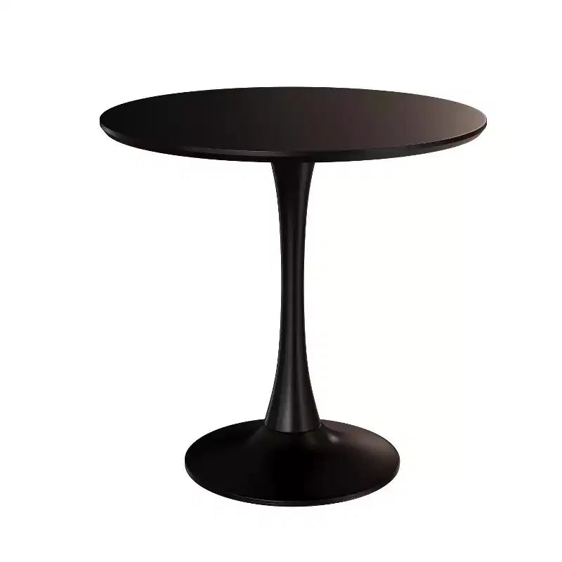 Okak Table de Cuisine Moderne 31,5 po pour 2-4 Personnes, Table de Salle à Manger Ronde avec Pied Central Stable, Petite Table pour Salon, Salle à Manger