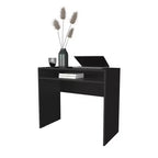 Okak 35.1IN Bureau Debout Minimaliste avec Étagères de Rangement, Bureau d'Ordinateur, Bureaux de Bureau à Domicile pour Salon, Salle de Lecture