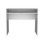 Okak 35.1IN Bureau Debout Minimaliste avec Étagères de Rangement, Bureau d'Ordinateur, Bureaux de Bureau à Domicile pour Salon, Salle de Lecture