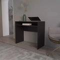 Okak 35.1IN Bureau Debout Minimaliste avec Étagères de Rangement, Bureau d'Ordinateur, Bureaux de Bureau à Domicile pour Salon, Salle de Lecture