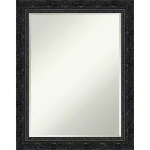 Amanti Art Filigree Half-Inch-Bevel Framed Bathroom Vanity Wall Mirror