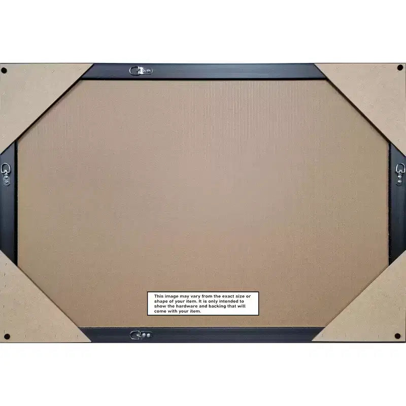 Miroir Mural de Salle de Bain Amanti Art Odin Bronze Antique en Bois sans Biseau