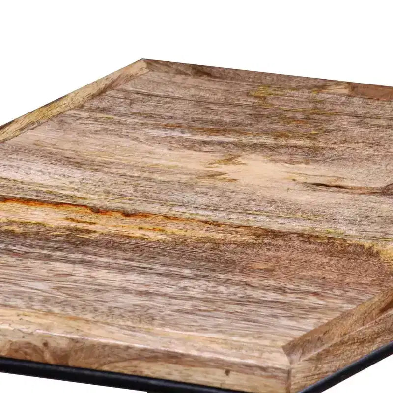 vidaXL Table Basse Bois de manguier Bois de manguier massif, Fer Modulaire moyenne