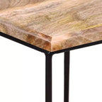 vidaXL Table Basse Bois de manguier Bois de manguier massif, Fer Modulaire moyenne