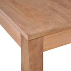 vidaXL Table basse Teck naturel Bois de teck massif 60x60 cm Durable - 60