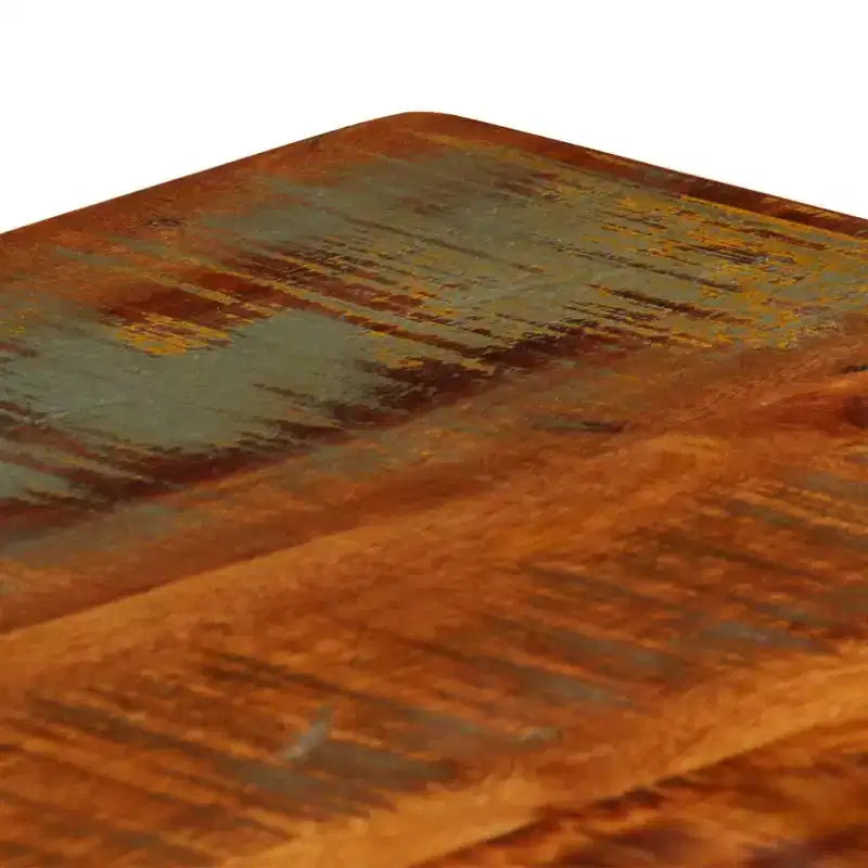 vidaXL Table basse d'appoint avec étagère de rangement Table d'appoint canapé en bois massif - 100 x 60 x 35 cm en bois massif de récupération