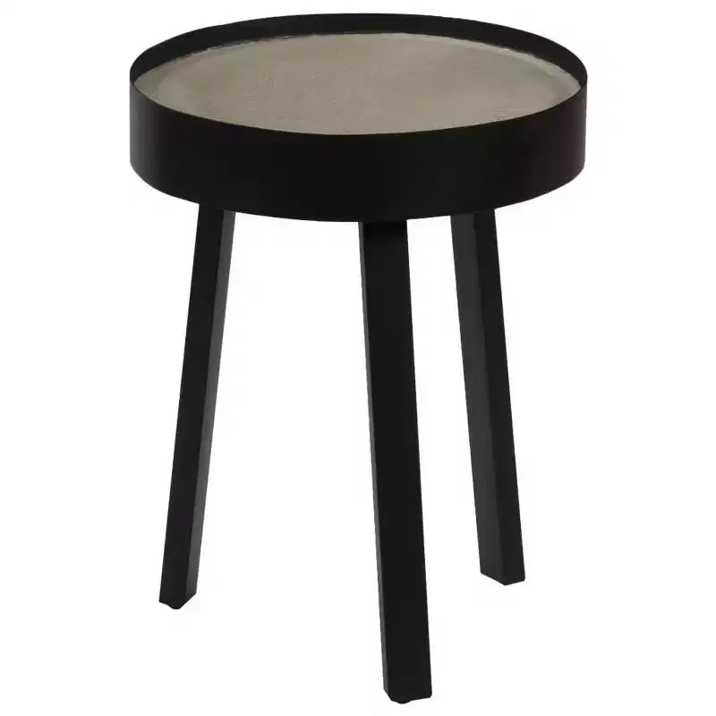 vidaXL Table basse Table d'appoint ronde Table de canapé de salon avec plateau en béton - 40 x 55 cm