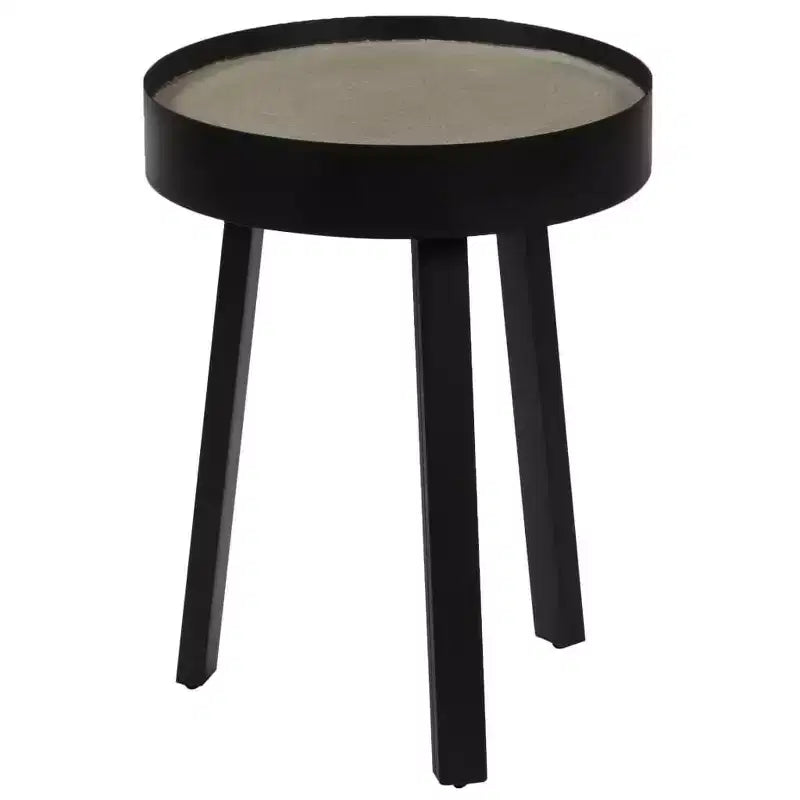 vidaXL Table basse Table d'appoint ronde Table de canapé de salon avec plateau en béton - 40 x 55 cm