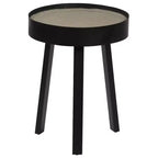 vidaXL Table basse Table d'appoint ronde Table de canapé de salon avec plateau en béton - 40 x 55 cm