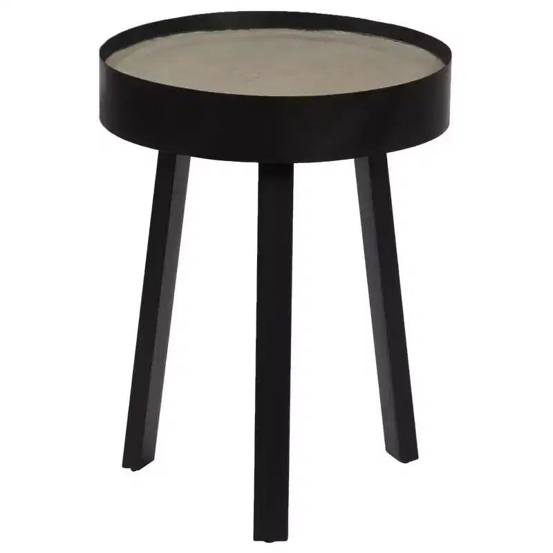 vidaXL Table basse Table d'appoint ronde Table de canapé de salon avec plateau en béton - 40 x 55 cm