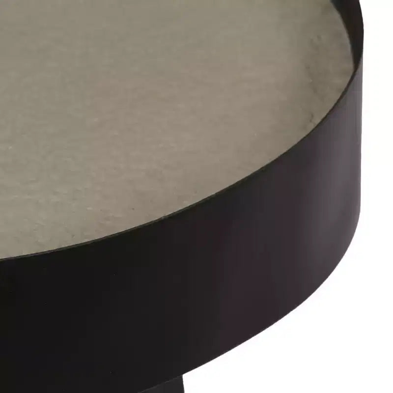 vidaXL Table basse Table d'appoint ronde Table de canapé de salon avec plateau en béton - 40 x 55 cm