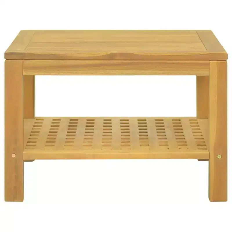 vidaXL Table basse 60x60x40 cm teck massif