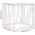 vidaXL Table basse argentée, marbre acier inoxydable, verre trempé moyen - Verre argenté