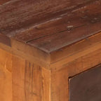 vidaXL Table de chevet Marron Bois d'acacia massif et bois de récupération Petit