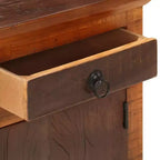 vidaXL Table de chevet Marron Bois d'acacia massif et bois de récupération Petit