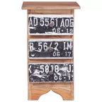 vidaXL Table de chevet 30x30x51 cm Bois d'acajou massif