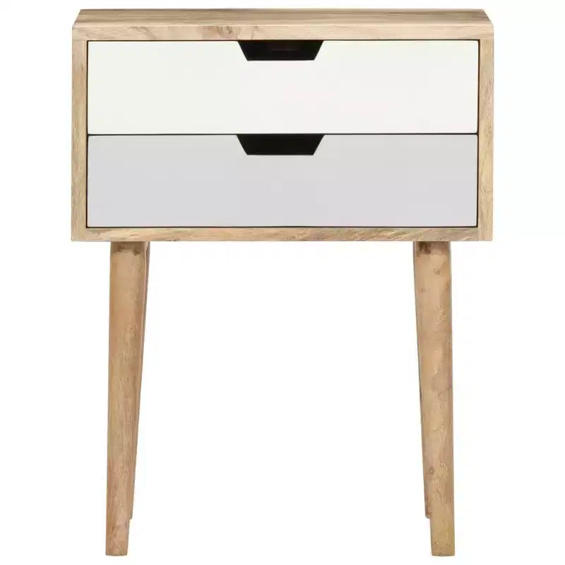 vidaXL Table de chevet 18,5x13,8x23,2 cm Bois de manguier massif