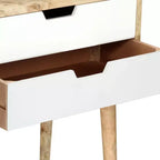 vidaXL Table de chevet 18,5x13,8x23,2 cm Bois de manguier massif