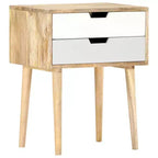 vidaXL Table de chevet 18,5x13,8x23,2 cm Bois de manguier massif