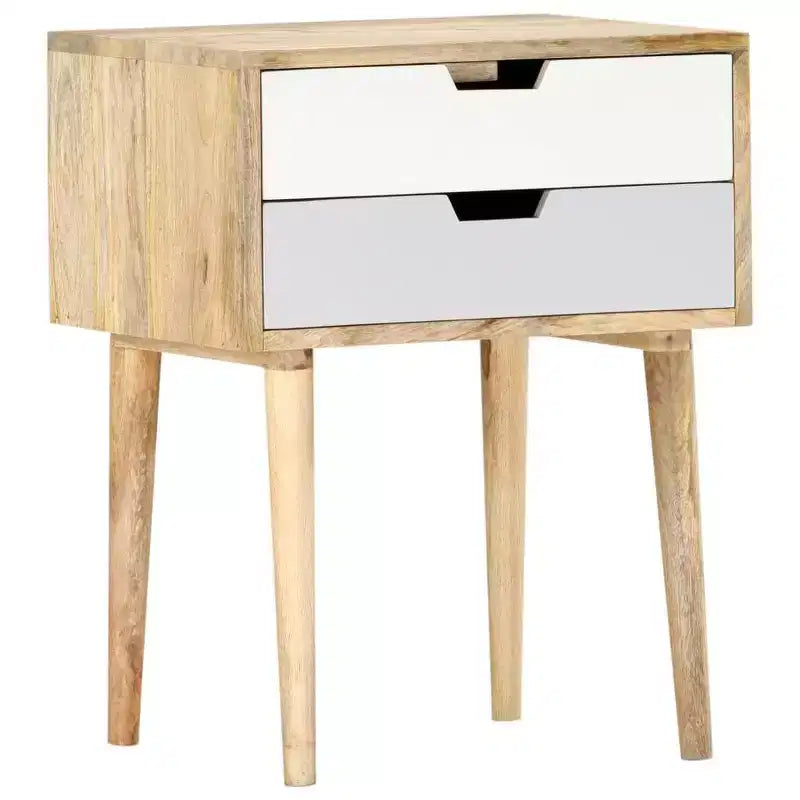 vidaXL Table de chevet 18,5x13,8x23,2 cm Bois de manguier massif