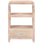 vidaXL Table de chevet en acacia massif blanchi - acacia marron clair moyen