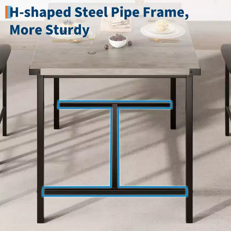 Ensemble table de salle à manger CuisinSmart pour 2, ensemble table de cuisine avec repose-pieds et dossier, table hauteur de comptoir avec 2 tabourets de bar rembourrés
